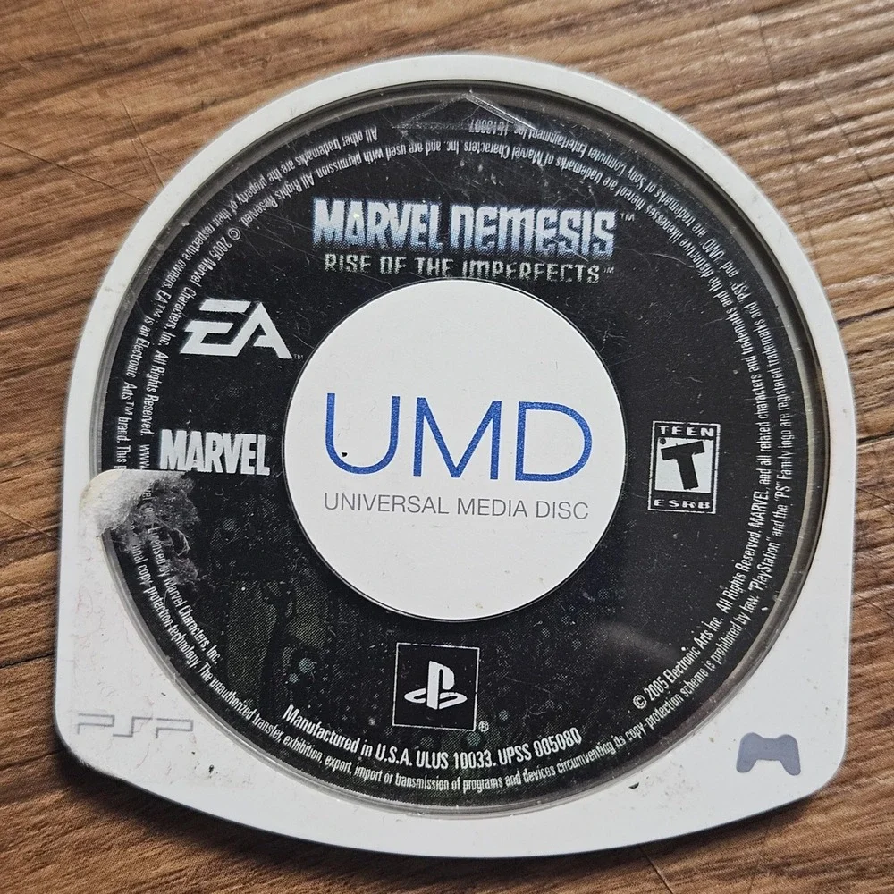 Marvel Nemesis: Rise of the Imperfects (Sony PSP, 2005) UMD Game ULUS-10033 EA